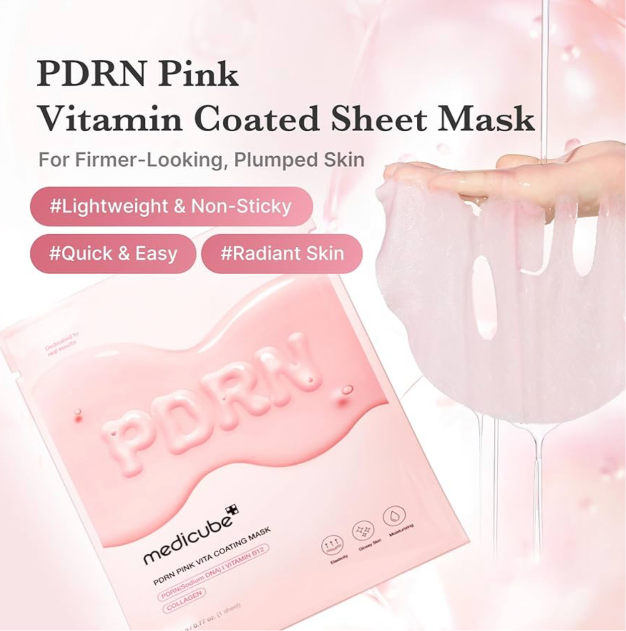 PDRN coating mask medicube paquete 10 pzs