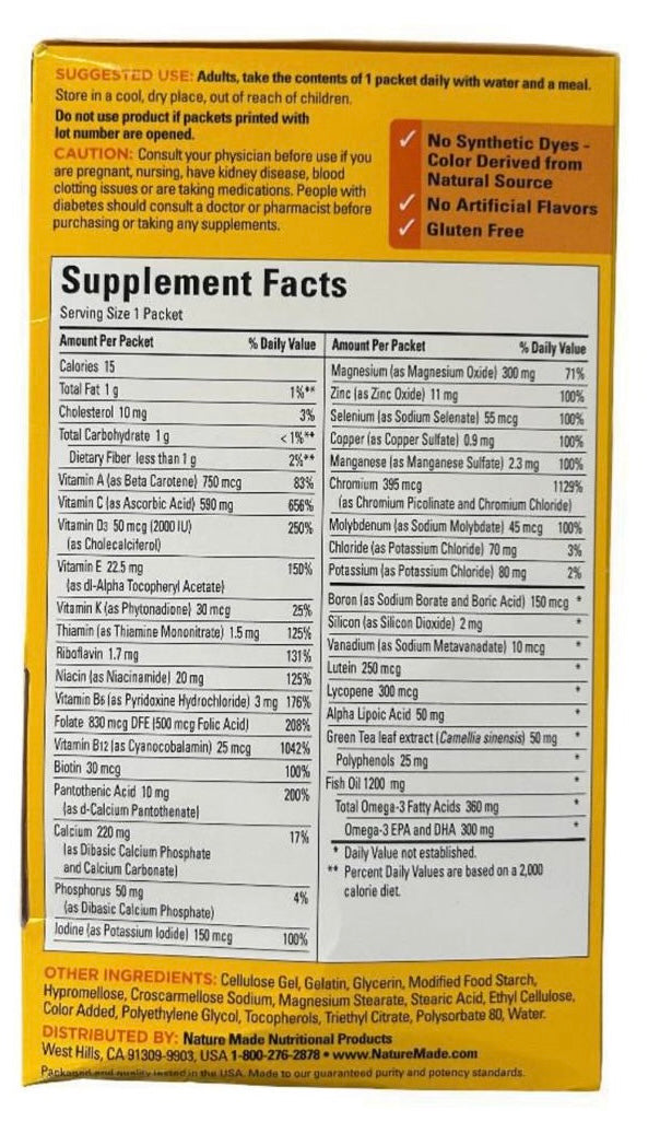 Nature Made Daily Diabetes Health Pack
