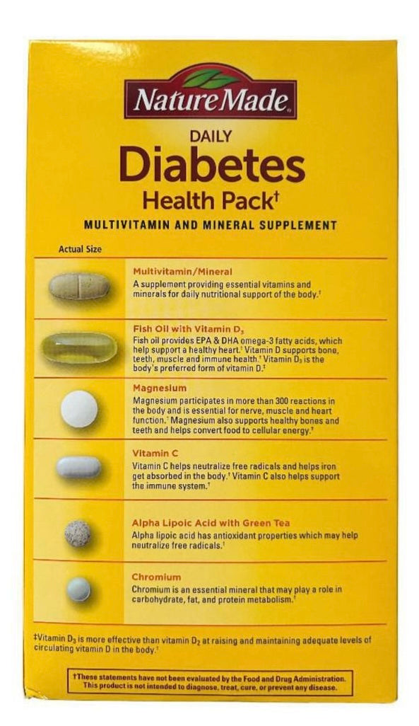 Nature Made Daily Diabetes Health Pack