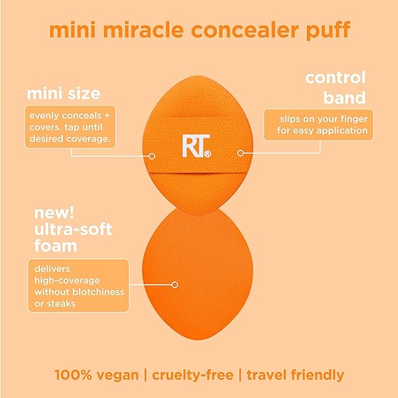 Real Techniques | Mini Miracle Concealer Makeup Puff Trio