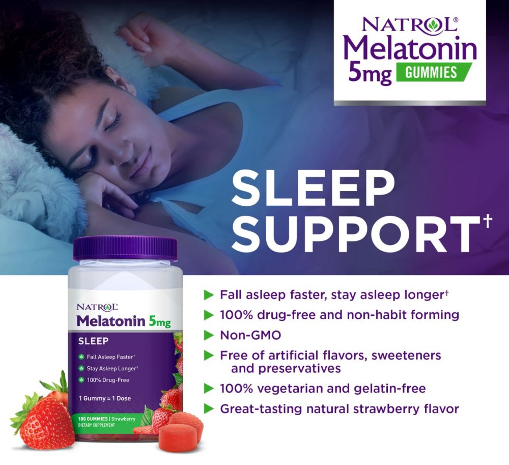 Natrol Melatonina 5 mg 180 gummies