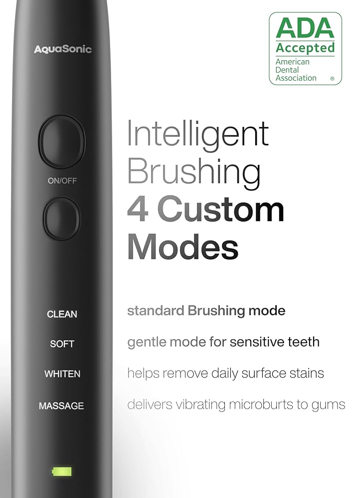 Aquasonic Black Series Ultra-Whitening Toothbrush