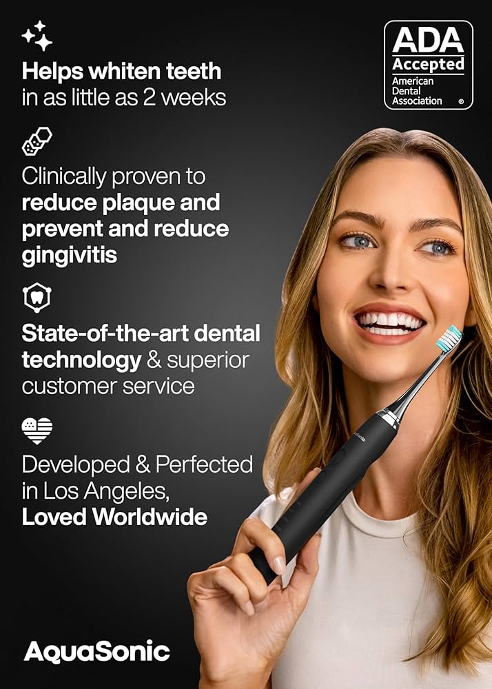 Aquasonic Black Series Ultra-Whitening Toothbrush
