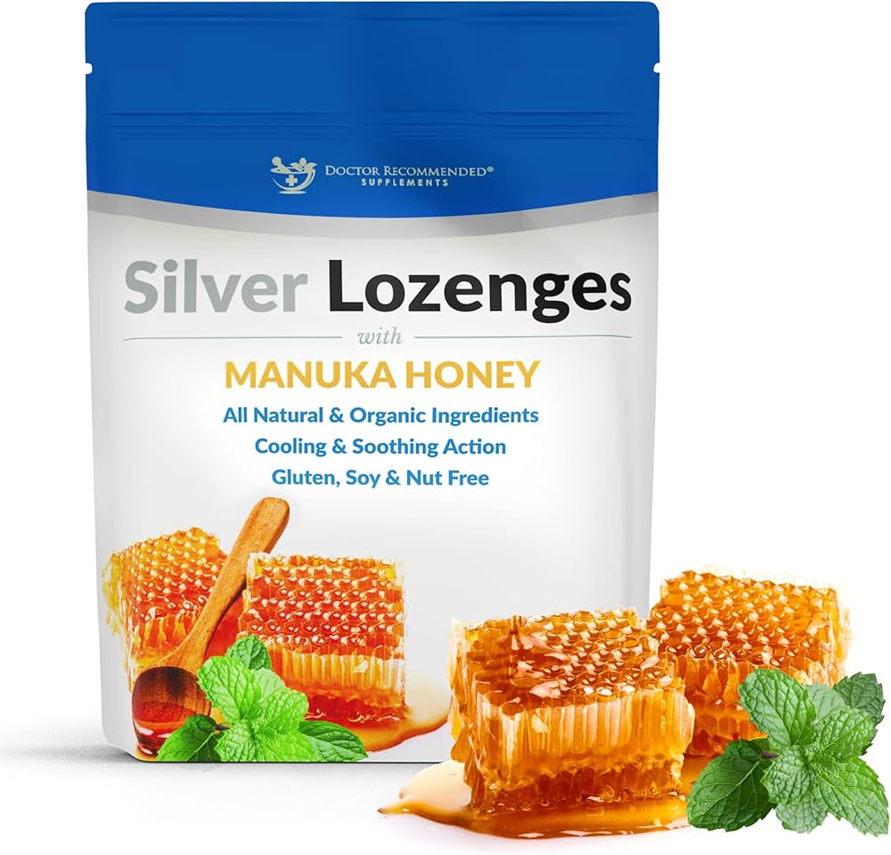 Silver Lozenges with Manuka Honey