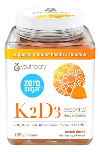 Youtheory K2D3 Zero sugar Gummies