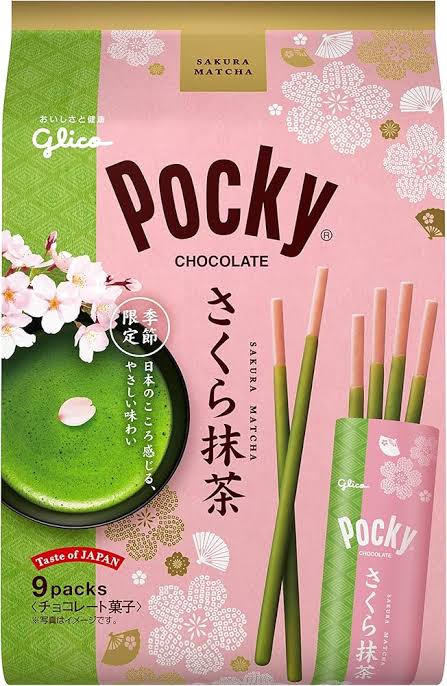 Pocky Cherry Blossom Matcha