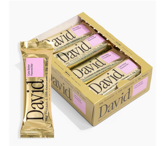 David Protein Bar Cake Batter Caja 12 piezas
