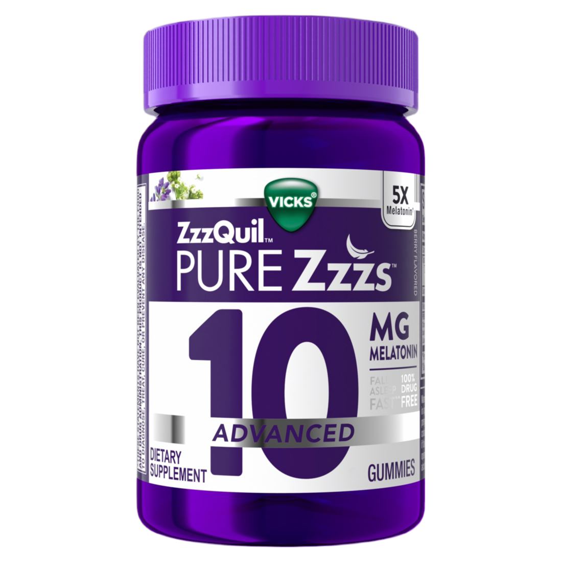 ZzzQuil PURE Zzzs Advanced 10 mg de melatonina