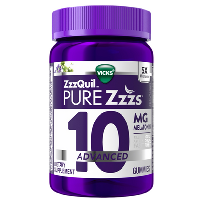 ZzzQuil PURE Zzzs Advanced 10 mg de melatonina