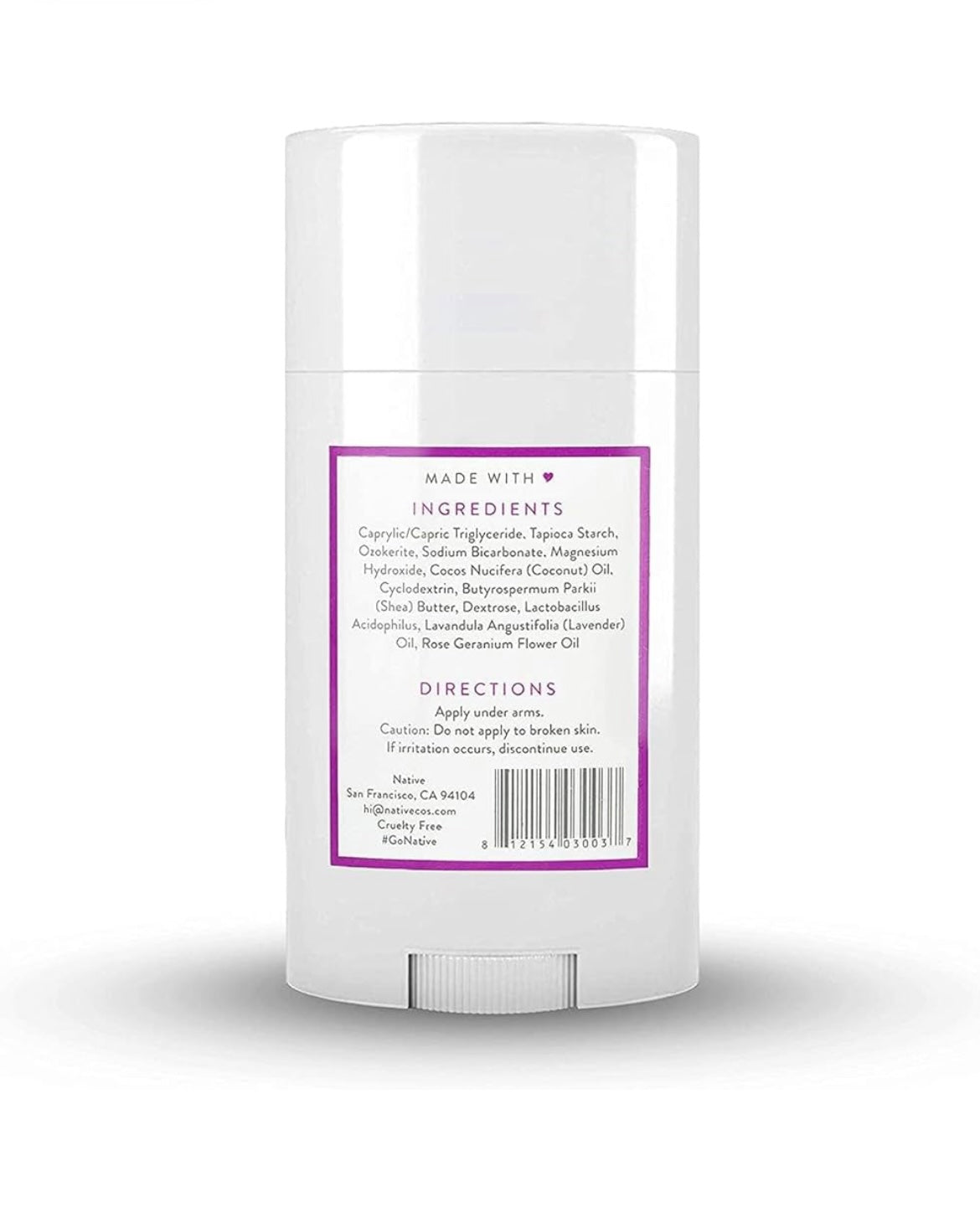 NATIVE Deodorant Lavander & Rose