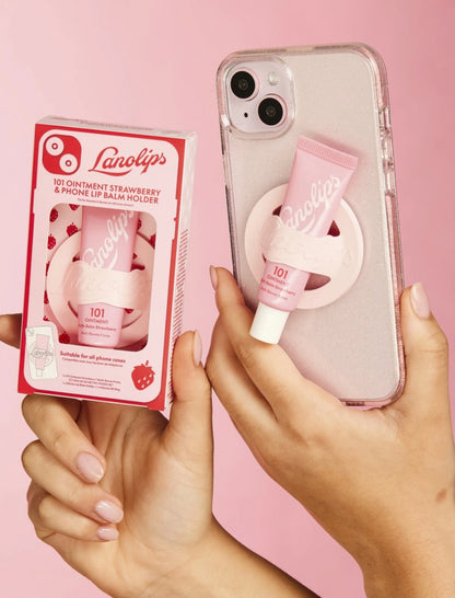 Lanolips 101 ointment & Phone lip balm holder