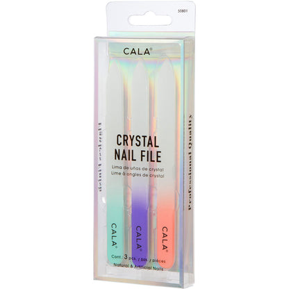 CALA - juego lima de uñas de cristal, 3 piezas