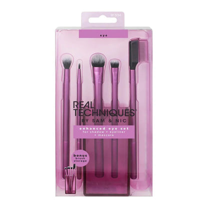 REAL TECHNIQUES Kit de brochas Enhanced Eye Set