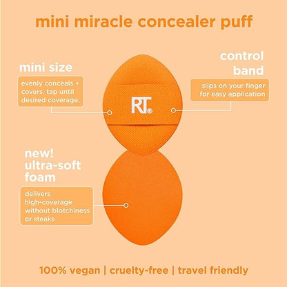 Real Techniques | Mini Miracle Concealer Makeup Puff Trio