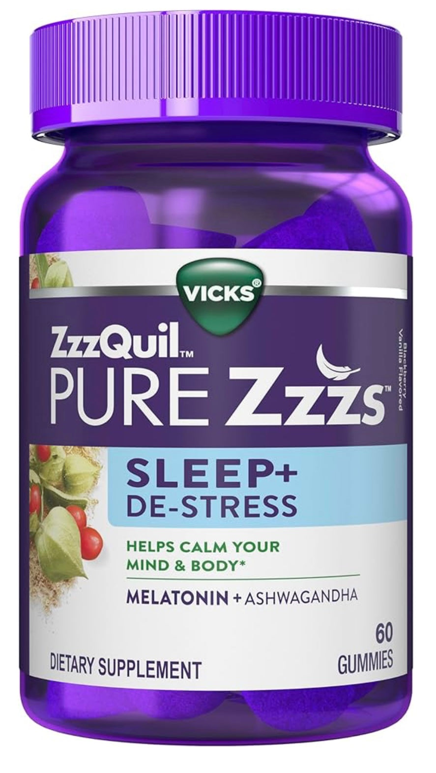 ZzzQuil PURE Zzzs Sleep+ De-Stress