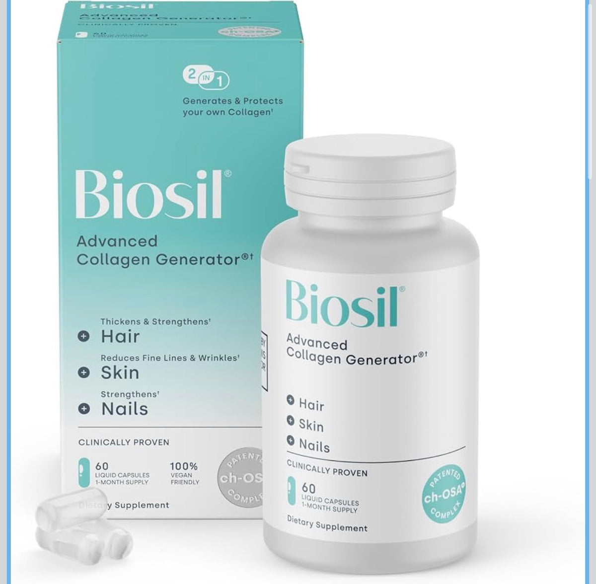 Biosil Collagen Generator 60 cápsulas