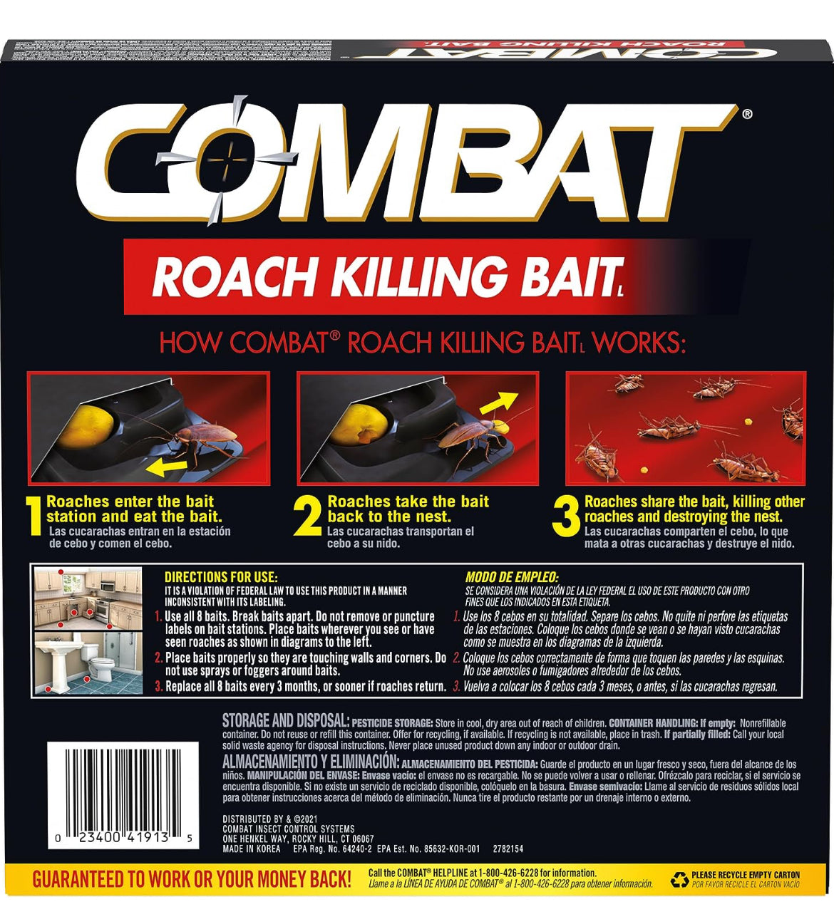 COMBAT Roach killing Bait