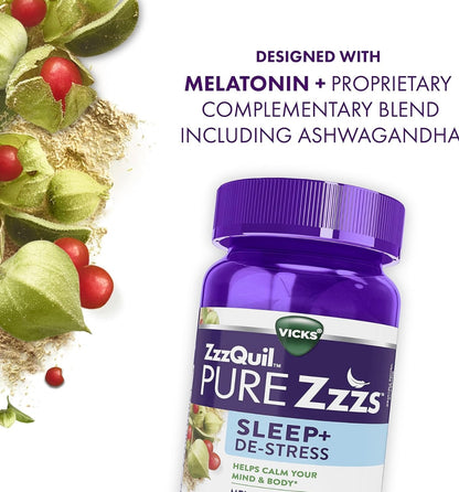 ZzzQuil PURE Zzzs Sleep+ De-Stress