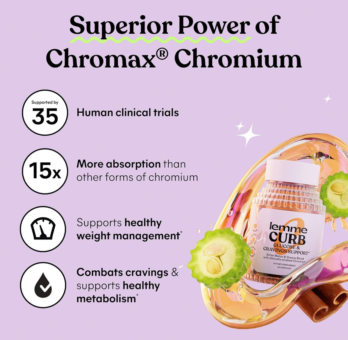 lemme CURB Glucose & Cravings Support
