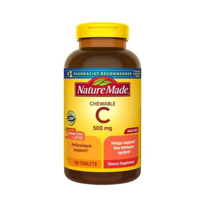 Nature Made Vitamina C Tabletas Masticables 150 tabletas