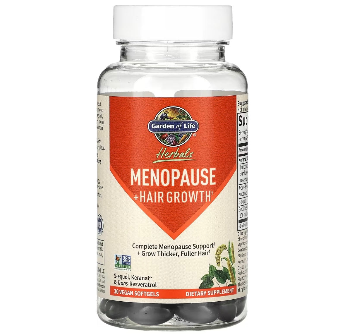 Menopause +  Hair Growth Garden of life