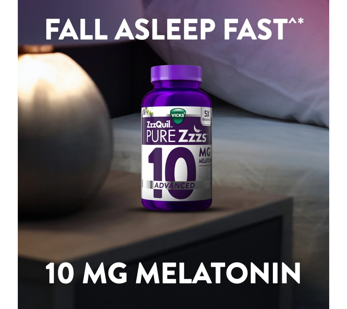 ZzzQuil PURE Zzzs Advanced 10 mg de melatonina