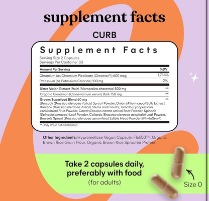 lemme CURB Glucose & Cravings Support