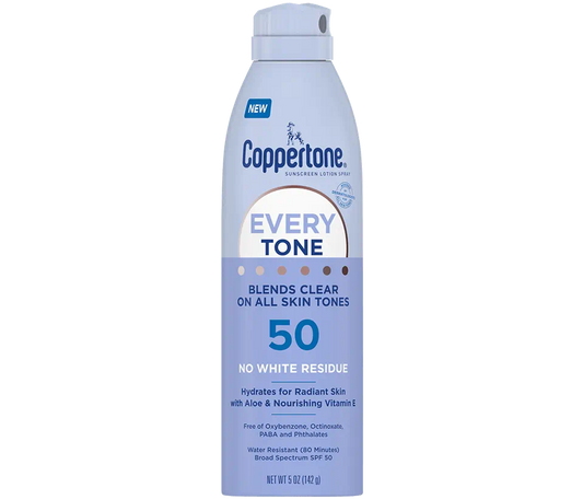 Coppertone Every Tone Sunscreen Lotion Spray