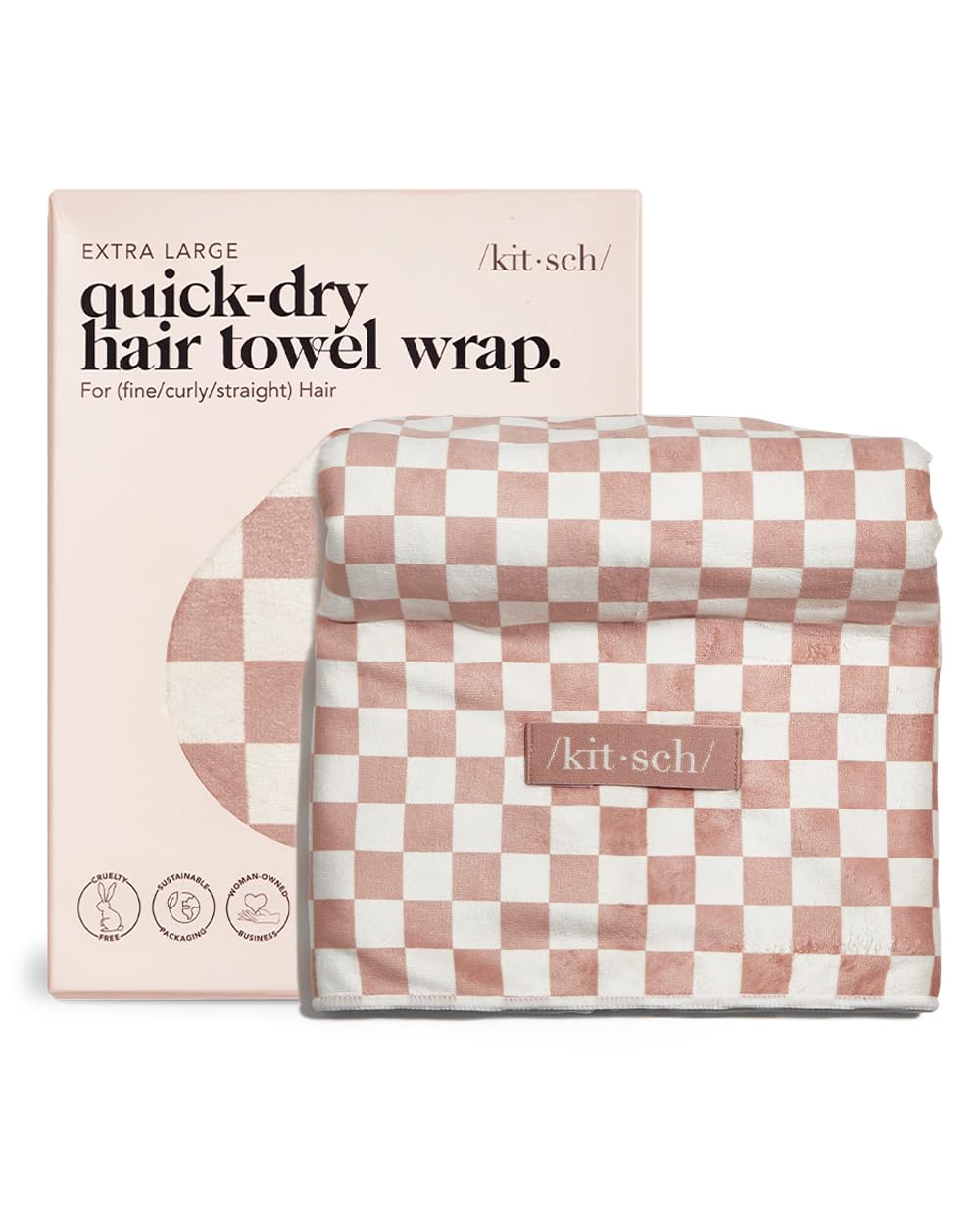 Kit•sch XL Microfiber Hair Towel Wrap