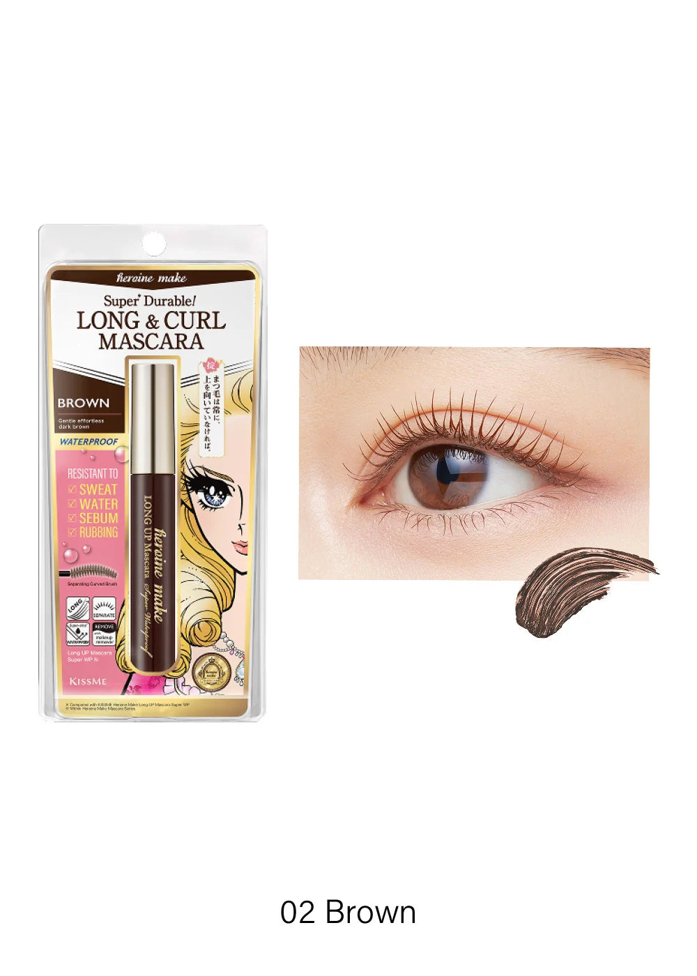 Long & Curl Máscara Brown