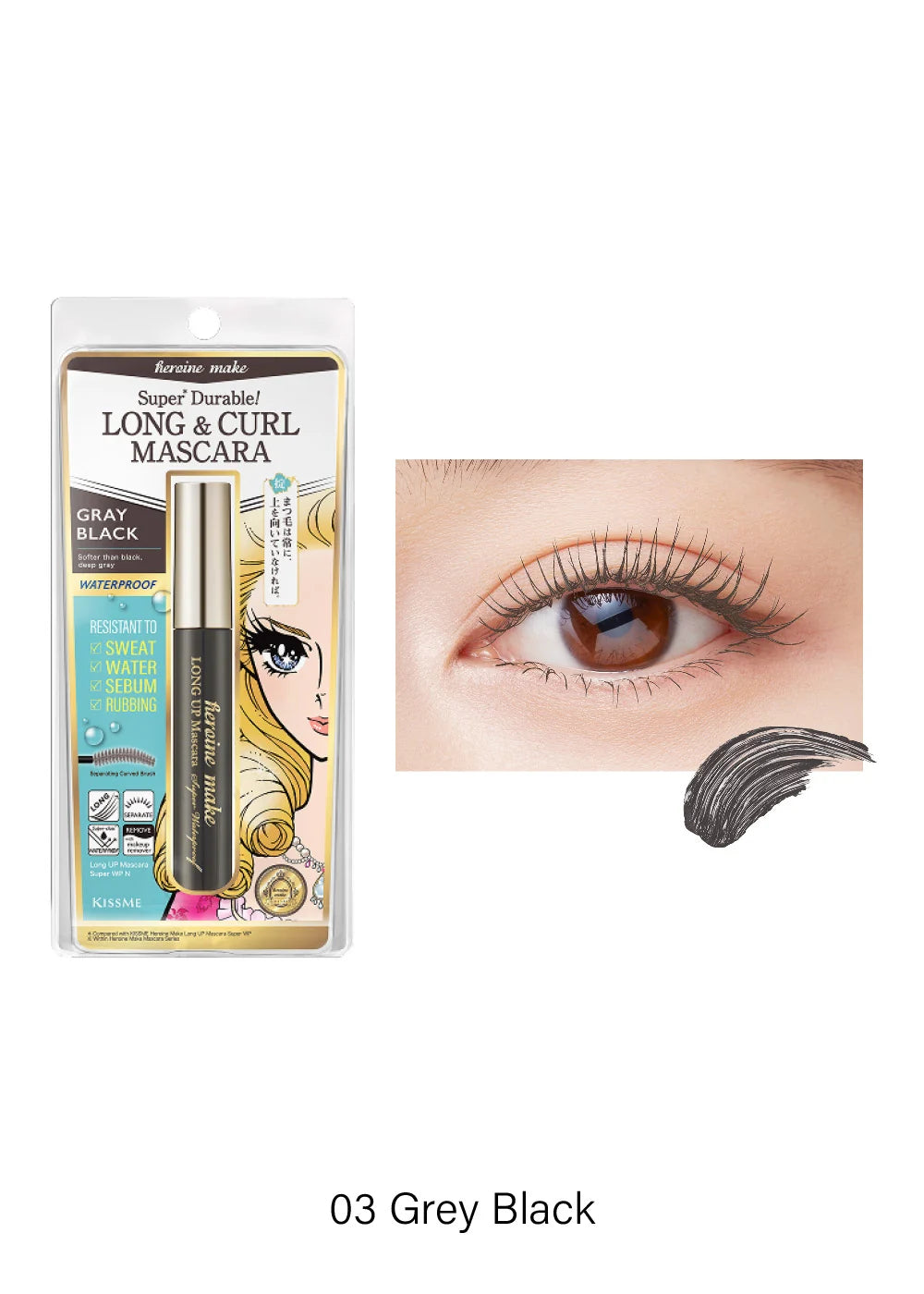 Long & Curl Máscara Gray Black