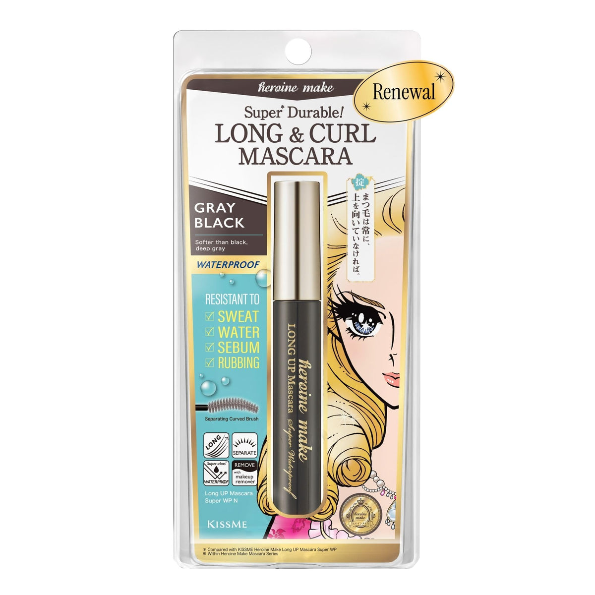 Long & Curl Máscara Gray Black