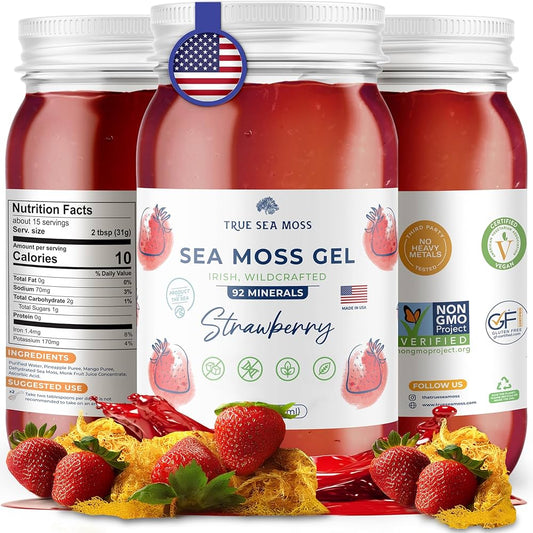Sea Moss  473ml Sabor Fresa