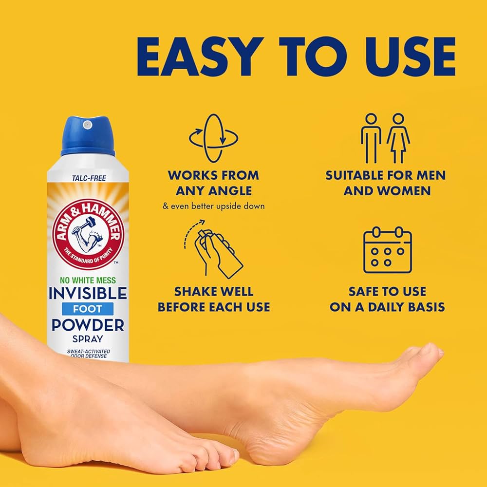 Arm & Harmmer Invisible Foot Powder Spray