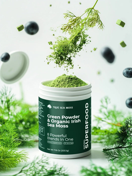 True Sea Moss Green Powder & Organic Irish Sea Moss