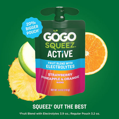 GOGO Squeez Active Strawberry, Pineapple & Orange