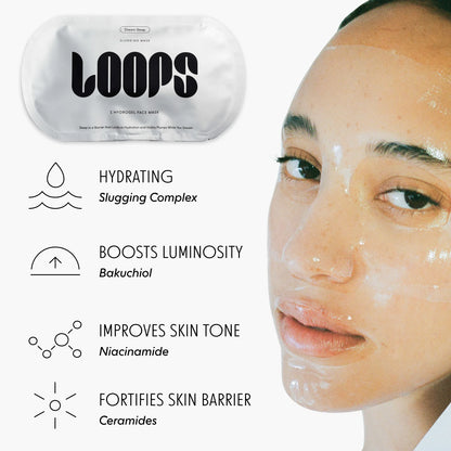 LOOPS Hydrogel Face Mask Slugging 1 Pz