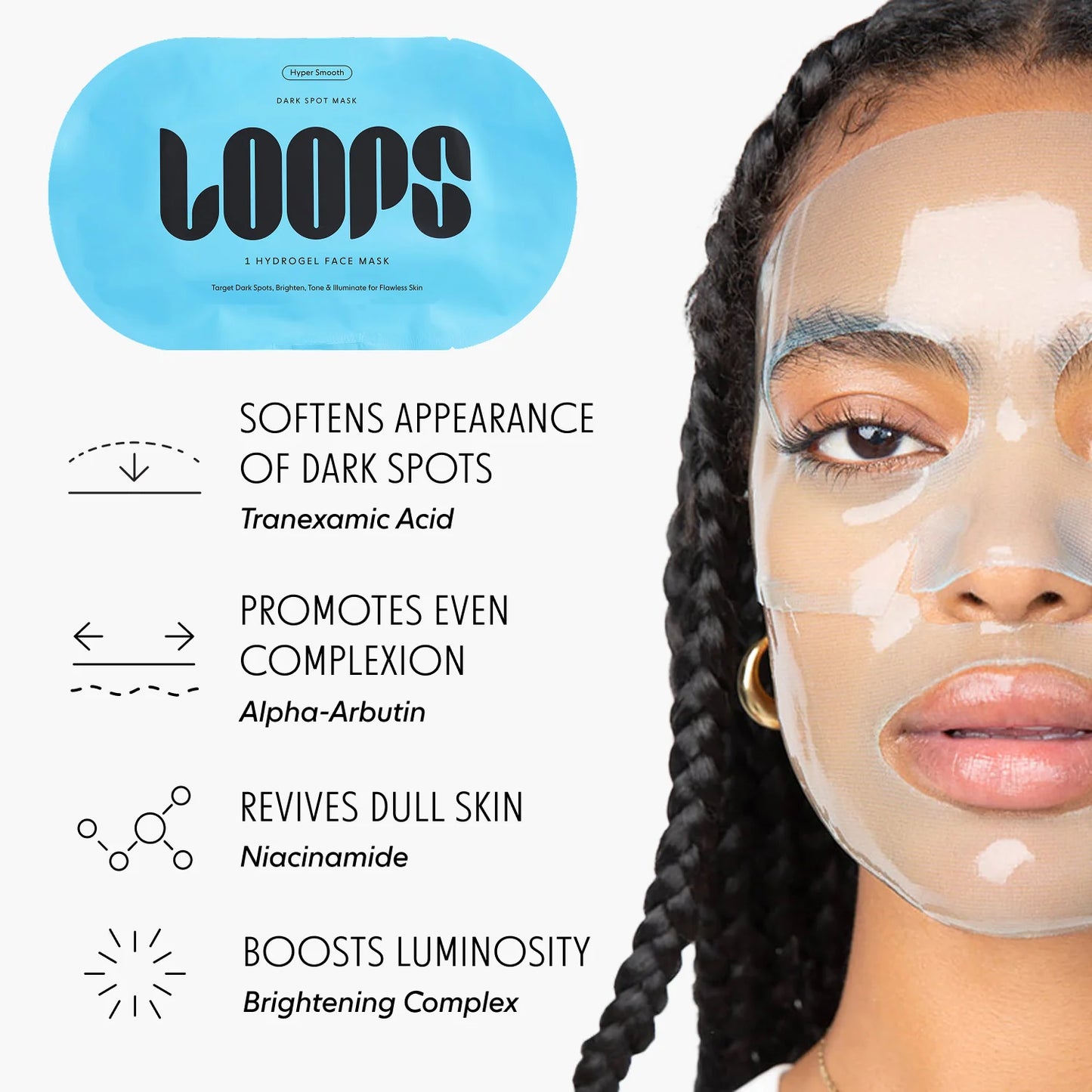LOOPS Hydrogel Face Mask Dark Spot