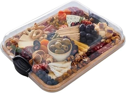 Gourmet Kitchen Serving Tray with Locking Lid