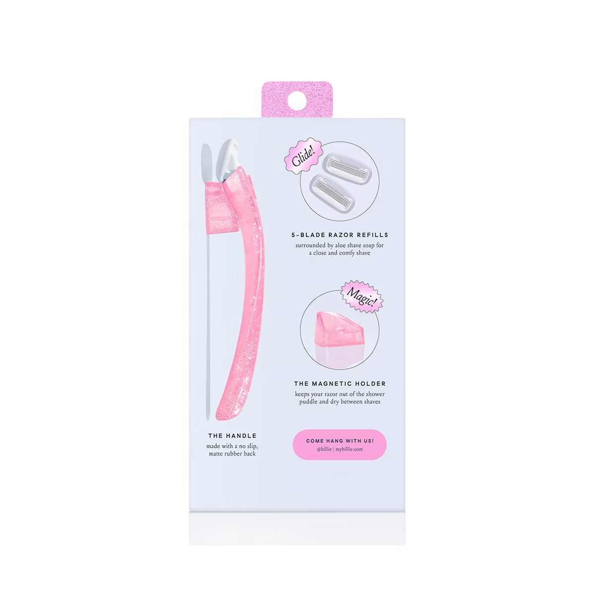 Billie Pink Sparkle Razor Kit