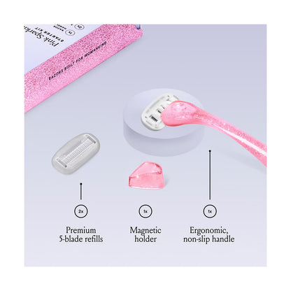 Billie Pink Sparkle Razor Kit