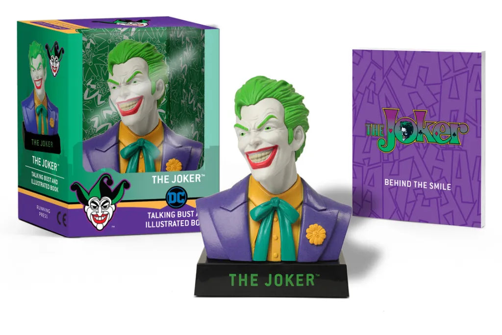 The Joker Talking Bust and Ilustrated Book