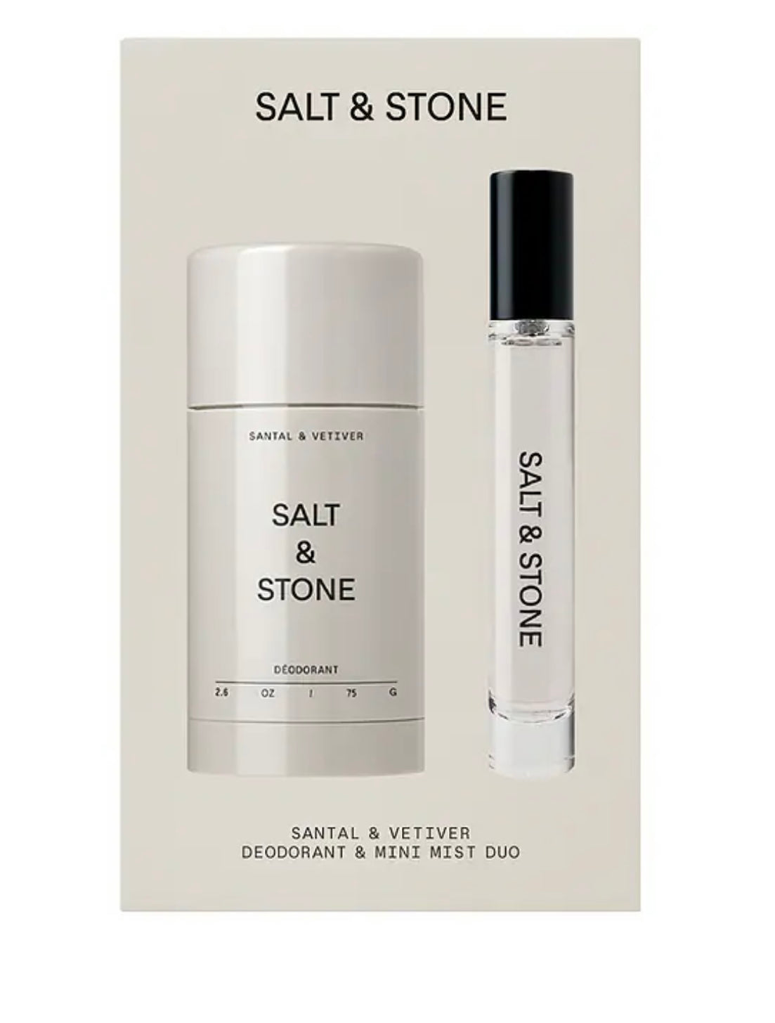 Salt & Stone Santal & Vetiver Deodorant & Mini Mist