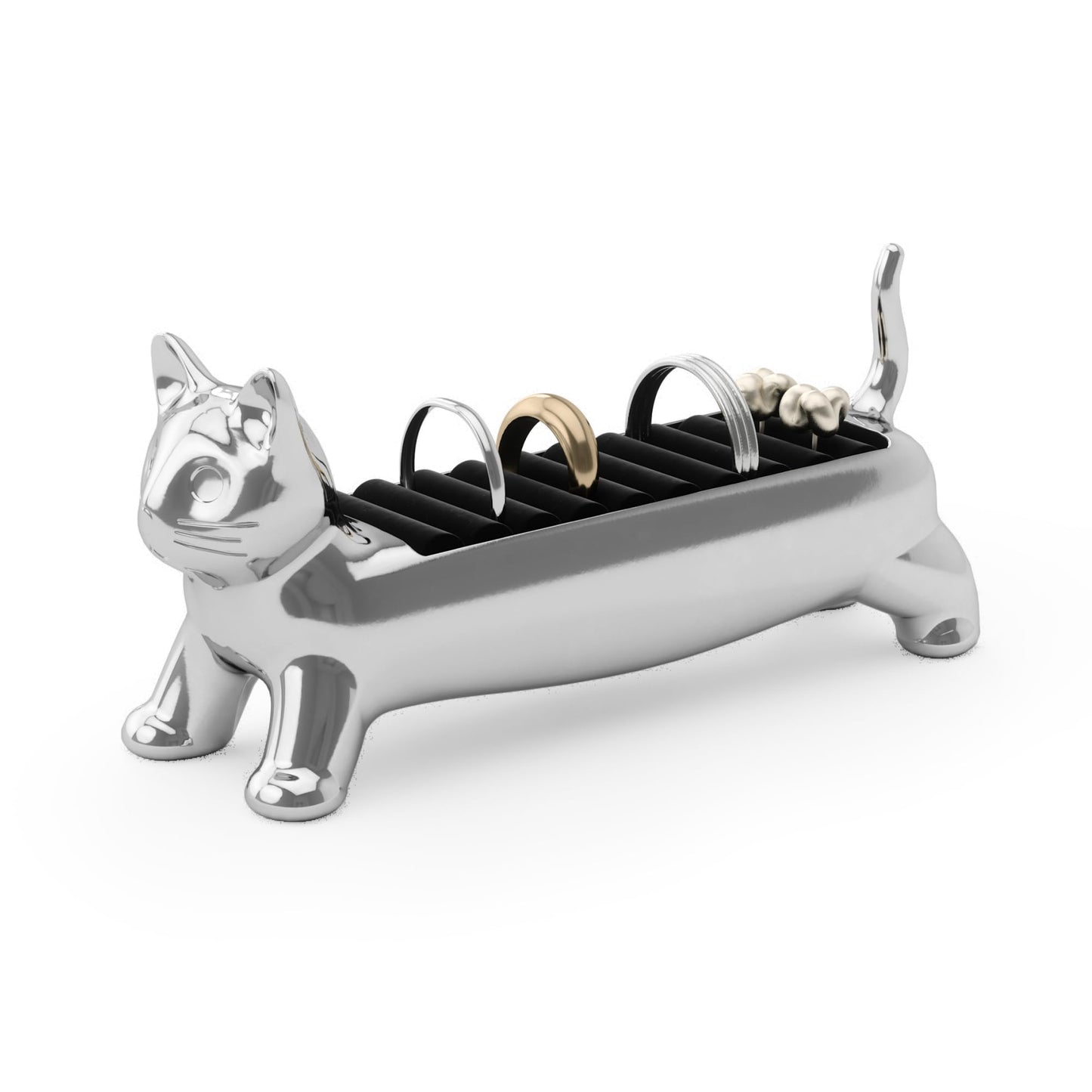 Joyero Gato Plateado