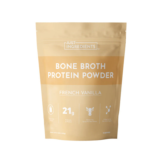 Just Ingredients Bone Broth Protein Powder French Vanilla
