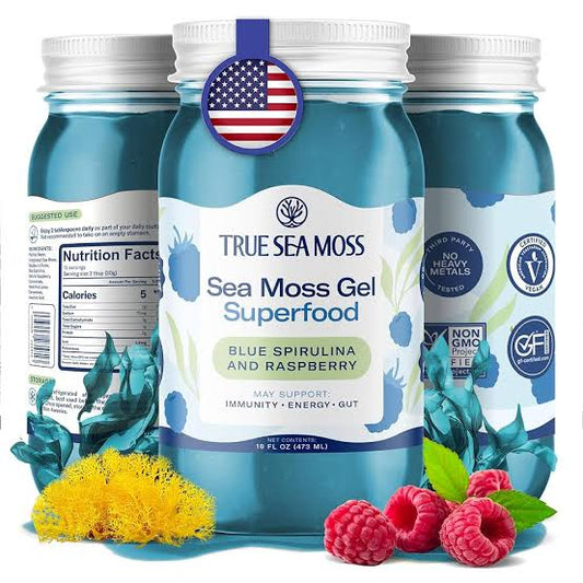 Sea Moss raspberry & spirulina 473ml