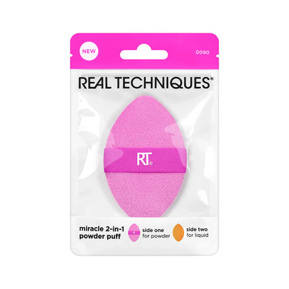 Real Techniques esponja de maquillaje Miracle 2-in-1 Powder Puff