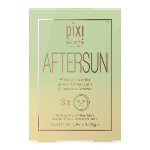 Pixi Mascarilla Aftersun con Aloe vera, Pepino y Manzanilla.